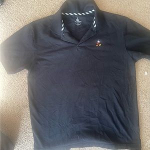 Disney Parks Men Embroidered Mickey Mouse Short Sleeve Polo Shirt